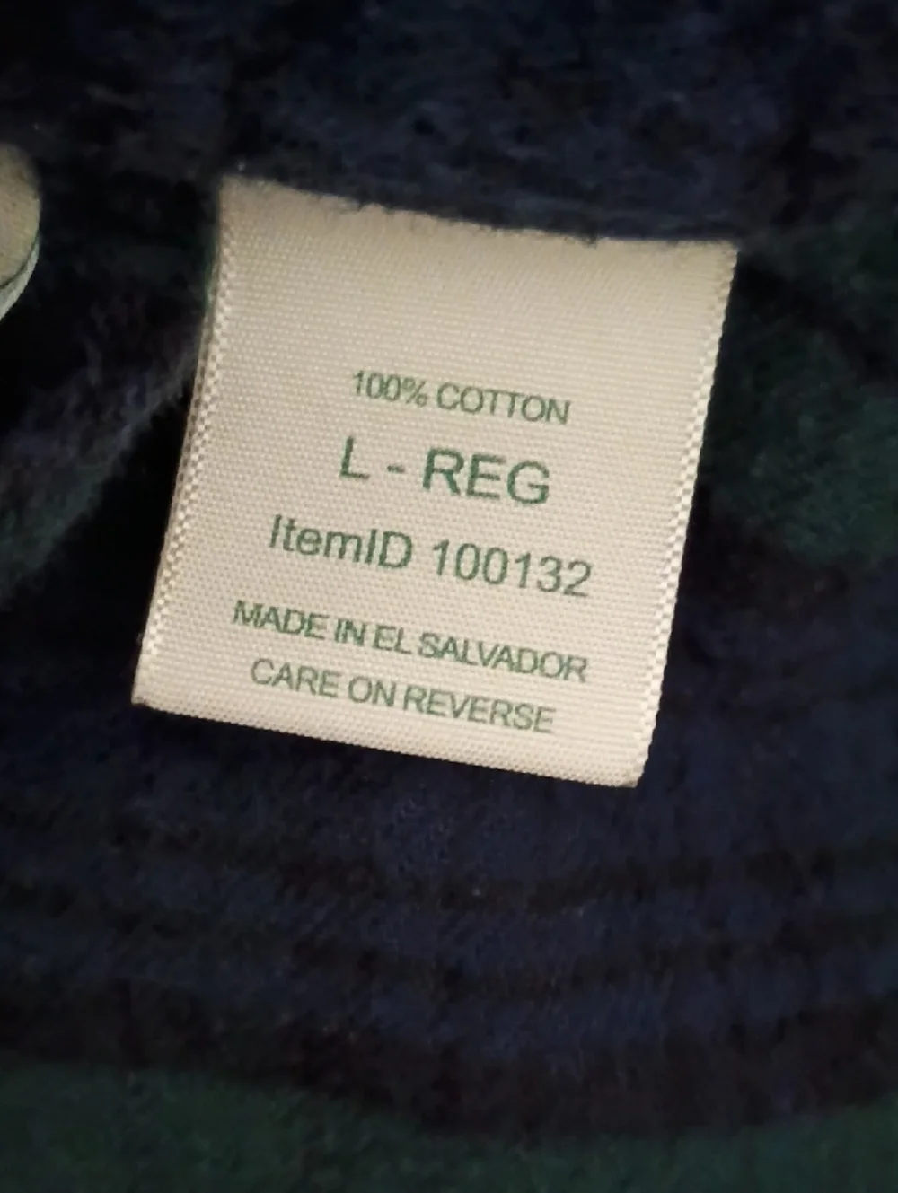 L.L. Bean Plaid Flannel Robe
